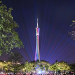 广州塔灯光节,点亮羊城夜空——2024广州塔灯光节盛况掠影